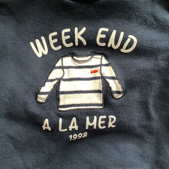 Week end a La mer sweatshirt 24 months GUD - Picture 2 of 4